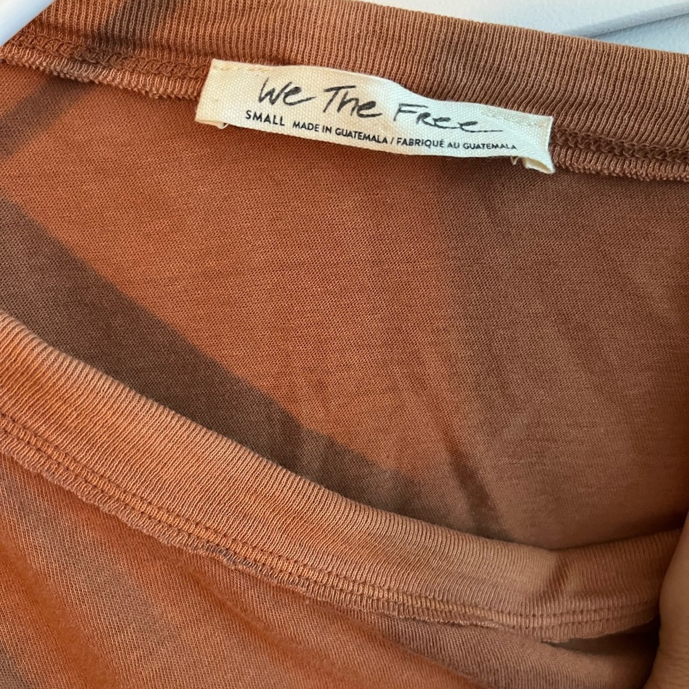 Rust Brown Off-Shoulder Top - Picture 2 of 2